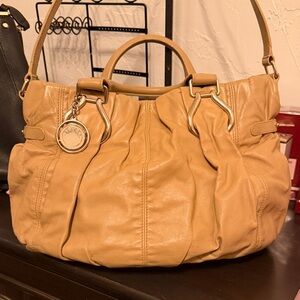 Celine Tan Leather two way Women's Bag